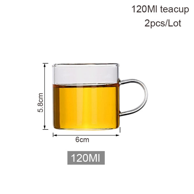 BORREY Borosilicate Glass Teapot With Removable Infuser Filter